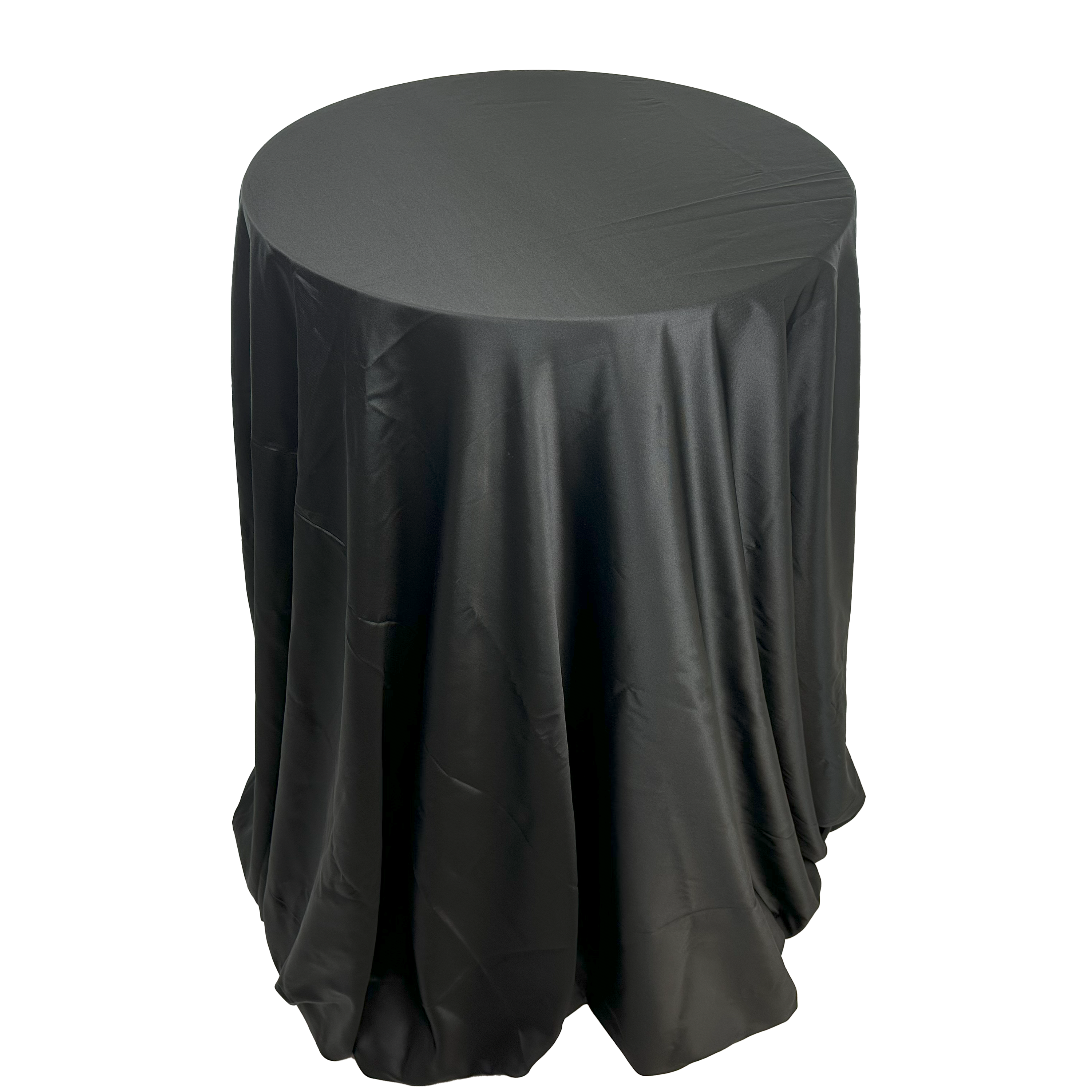 Tavolino con tovaglia nera